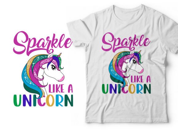 Download Baby Magical Unicorns Pack Tshirt Design - Premium Resources